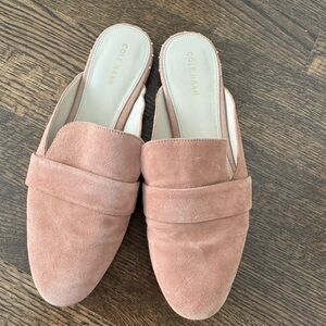 Cole Haan Women's Blush Suede Mules